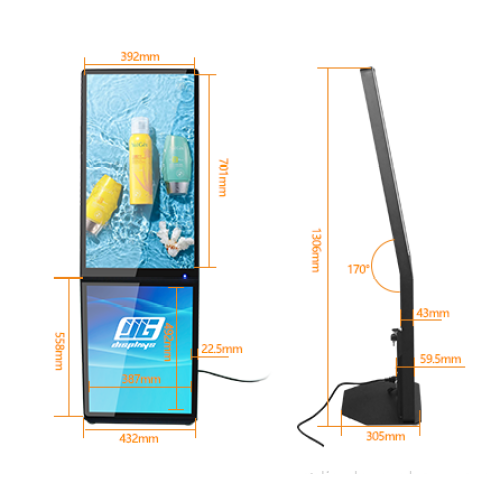 32-дюймовая напольная стойка Lcd Advertising Digital Signage